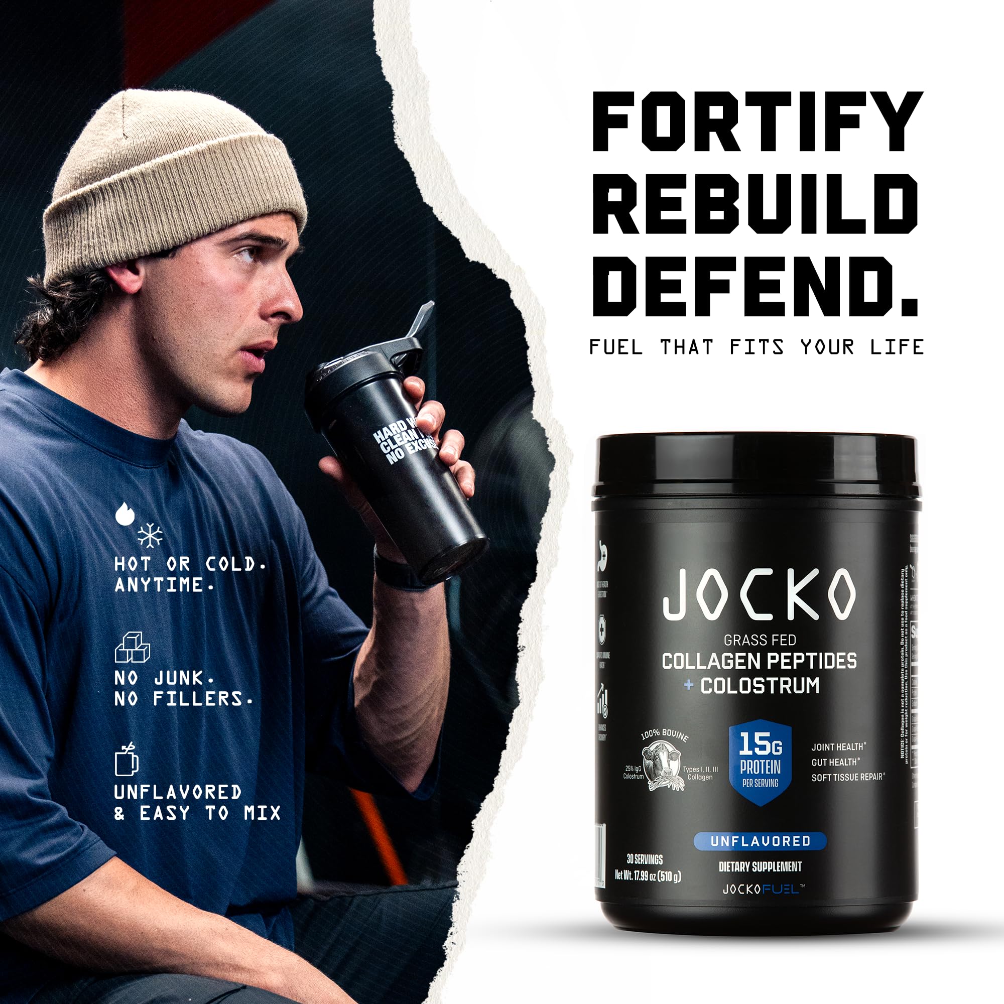 Jocko Fuel en uso durante entrenamiento mostrando aplicación práctica y conveniencia