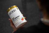 Jocko Fuel etiqueta y detalles del producto resaltando ingredientes para pump