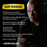 Jocko Fuel en desayuno proteico como parte de rutina nutritiva