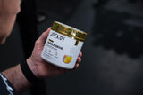 Jocko Fuel etiqueta nutricional legible, muestra información de aminoácidos y cero azúcar