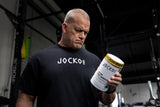 Jocko Fuel etiqueta con ingredientes clave y beneficios visibles