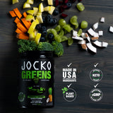 Jocko Fuel etiqueta transparente con cantidades declaradas para confianza del consumidor