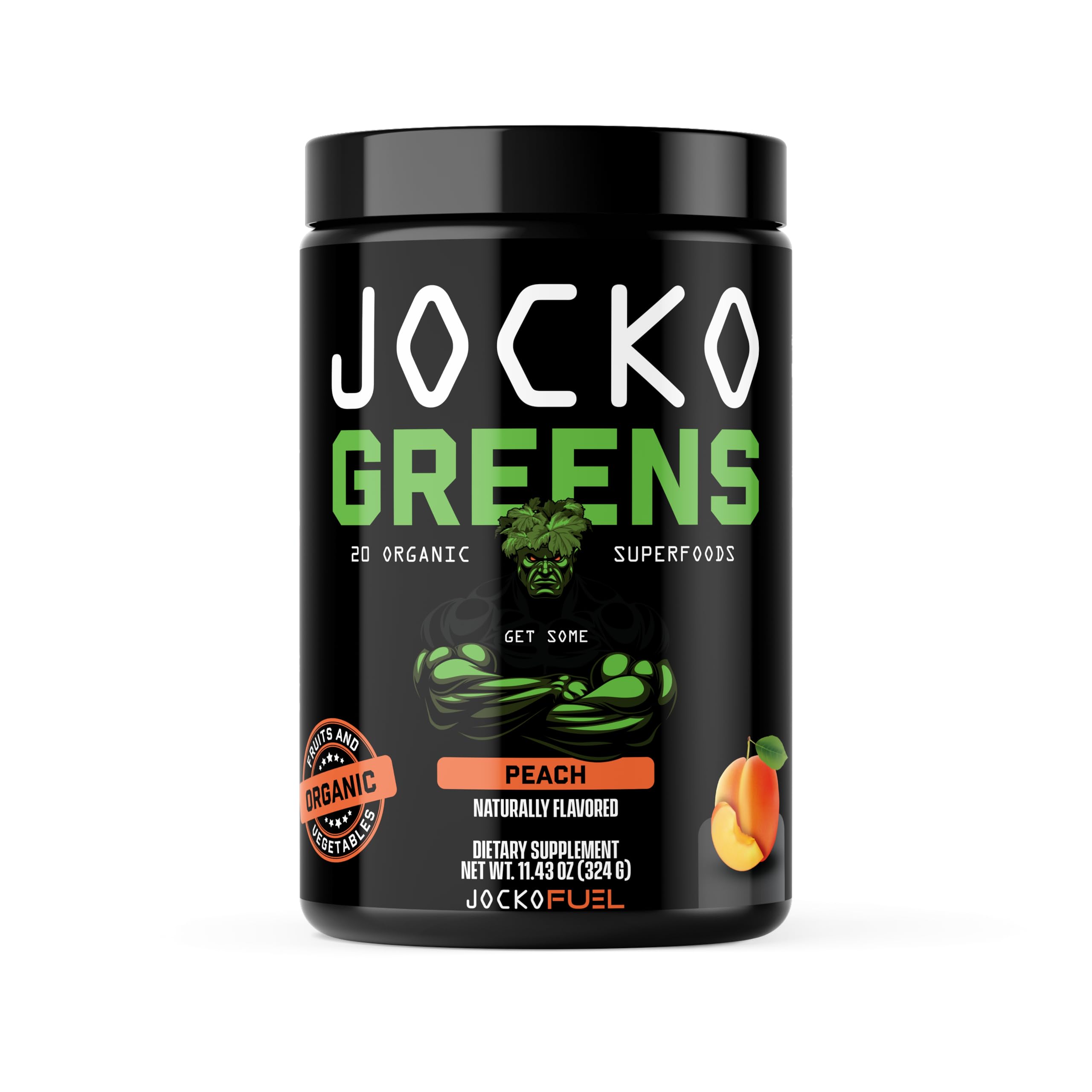 Jocko Fuel frasco frontal mostrando el envase y beneficio claridad de la mezcla