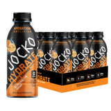 Jocko Fuel frontal del pack de 12, muestra sabor Island Orange y conveniencia