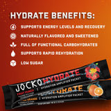 Jocko Fuel sobres dentro de mochila, ideal para viajes y actividad