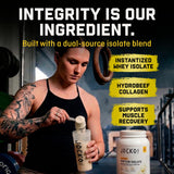 Jocko Fuel etiqueta nutricional detallada destacando bajos carbohidratos