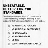 Etiqueta de Jocko Fuel con lista de ingredientes y beneficios visibles