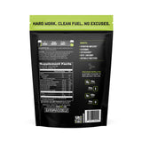 Jocko Fuel textura del polvo en primer plano resaltando mezcla fina y solubilidad