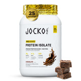 Jocko Fuel envase frontal chocolate mostrando diseño y beneficio proteico
