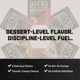 Jocko Fuel comparación de ración frente a objeto cotidiano para visualizar tamaño del envase