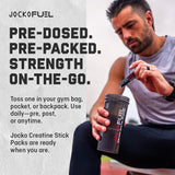 Jocko Fuel sticks en mochila de viaje, ideal para llevar en movimiento
