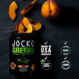 Jocko Fuel tamaño comparado con mano para ver porción y conveniencia diaria