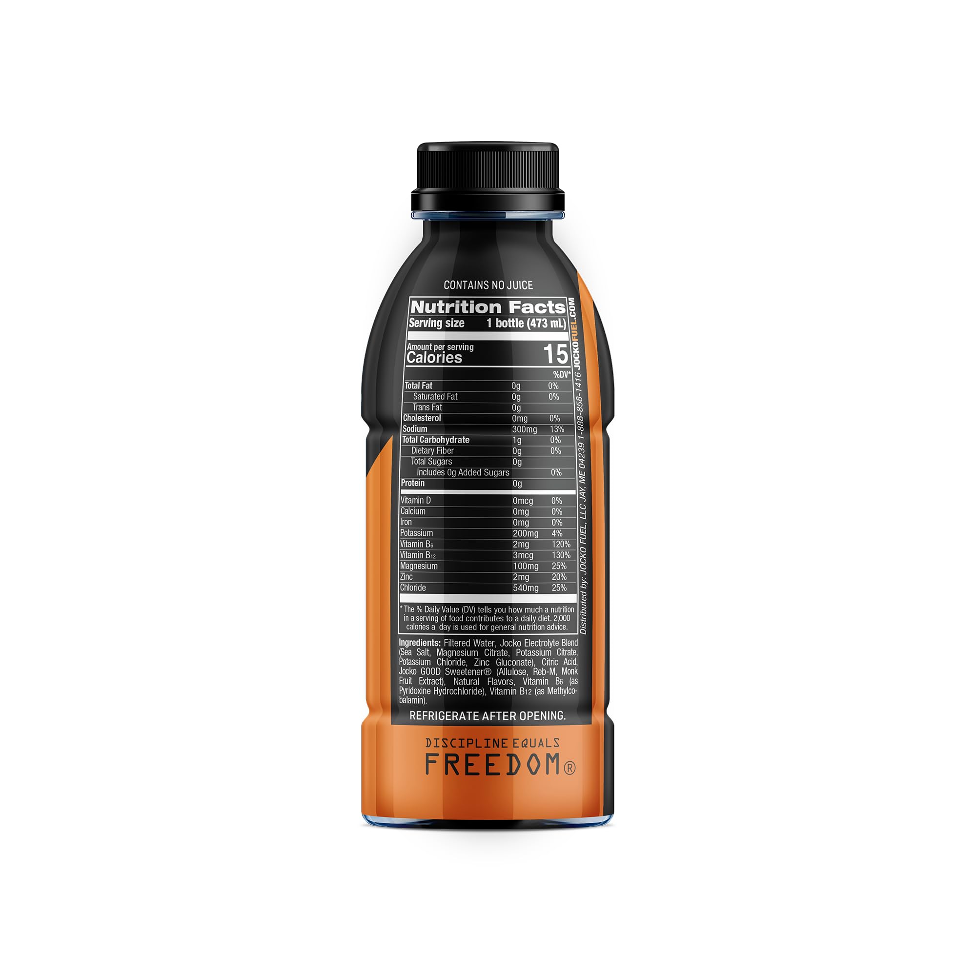 Jocko Fuel vertiendo en vaso, ilustra uso rápido y fácil absorción