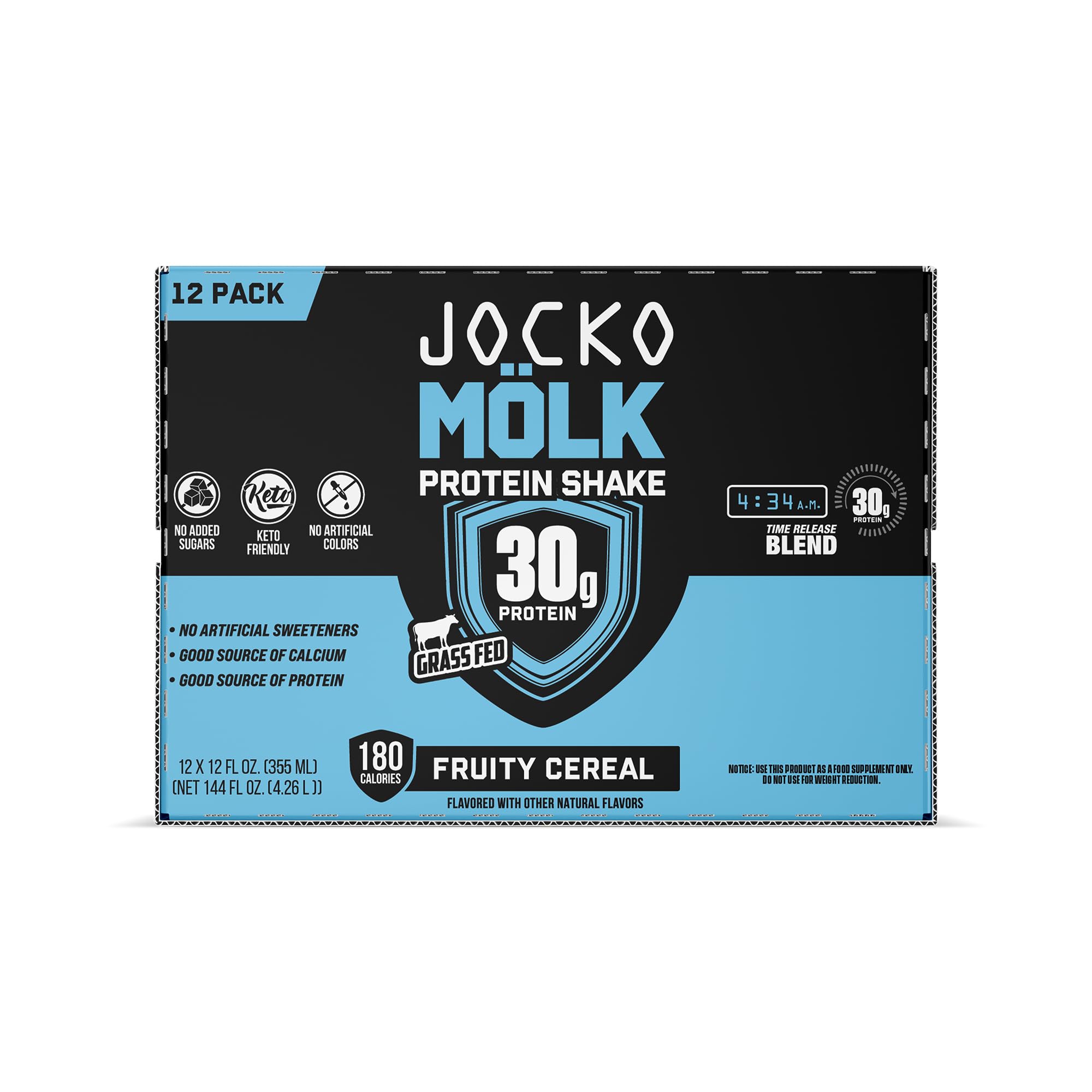 Jocko Mölk botella abierta vertiendo para beber rápido después de entrenar