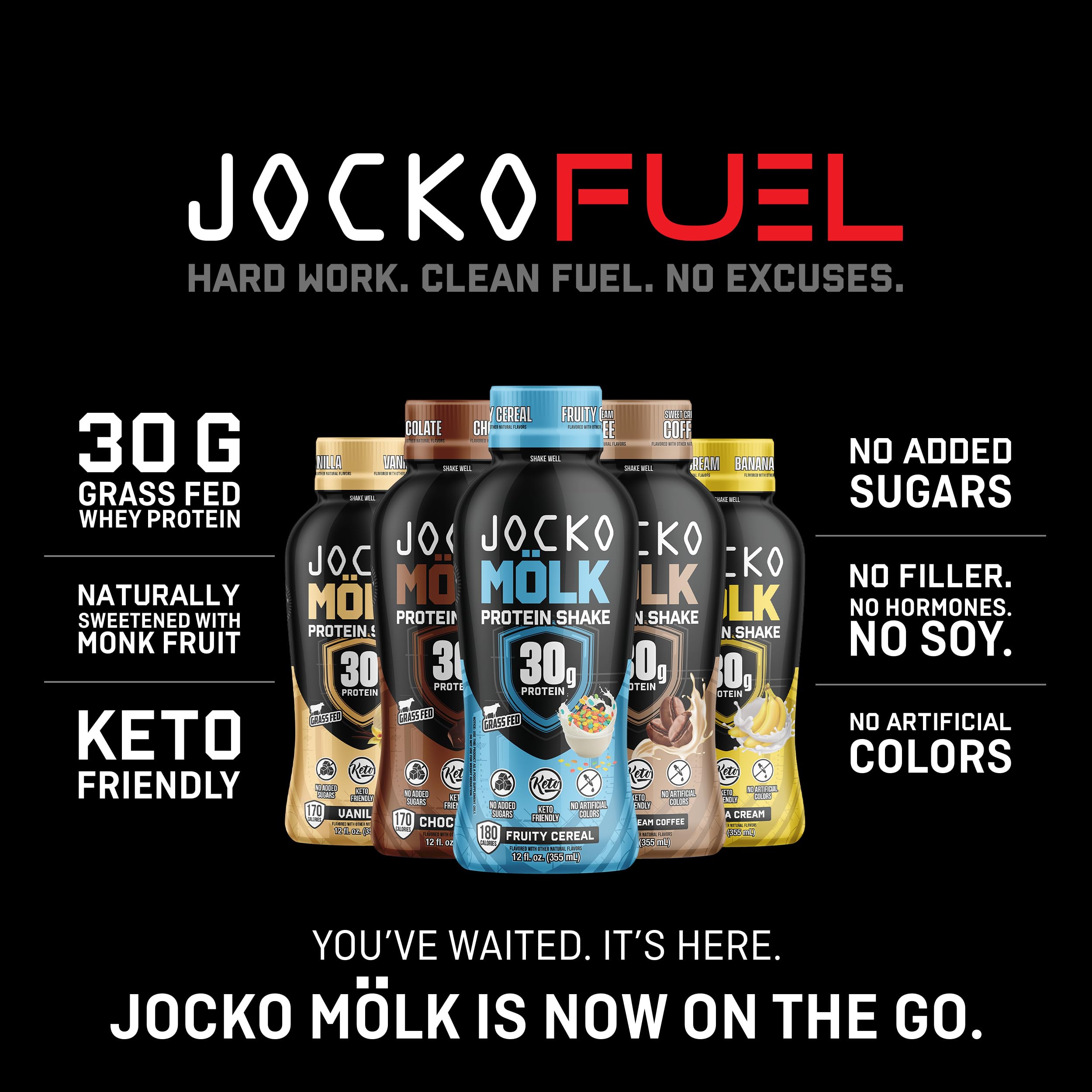 Jocko Mölk etiqueta con información nutricional clara y beneficios proteicos