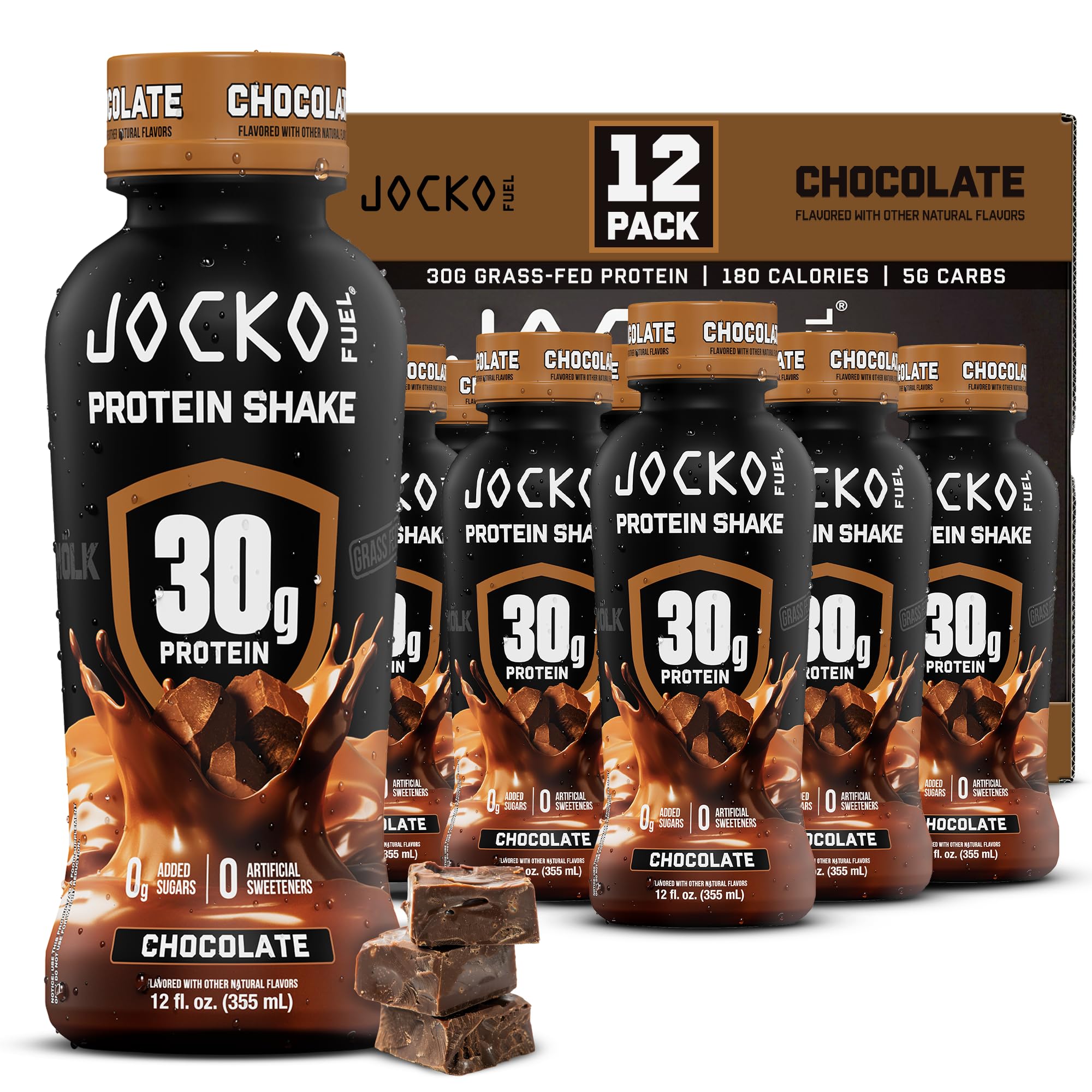 Jocko Mölk envase frontal chocolate mostrando diseño y conveniencia para consumo inmediato