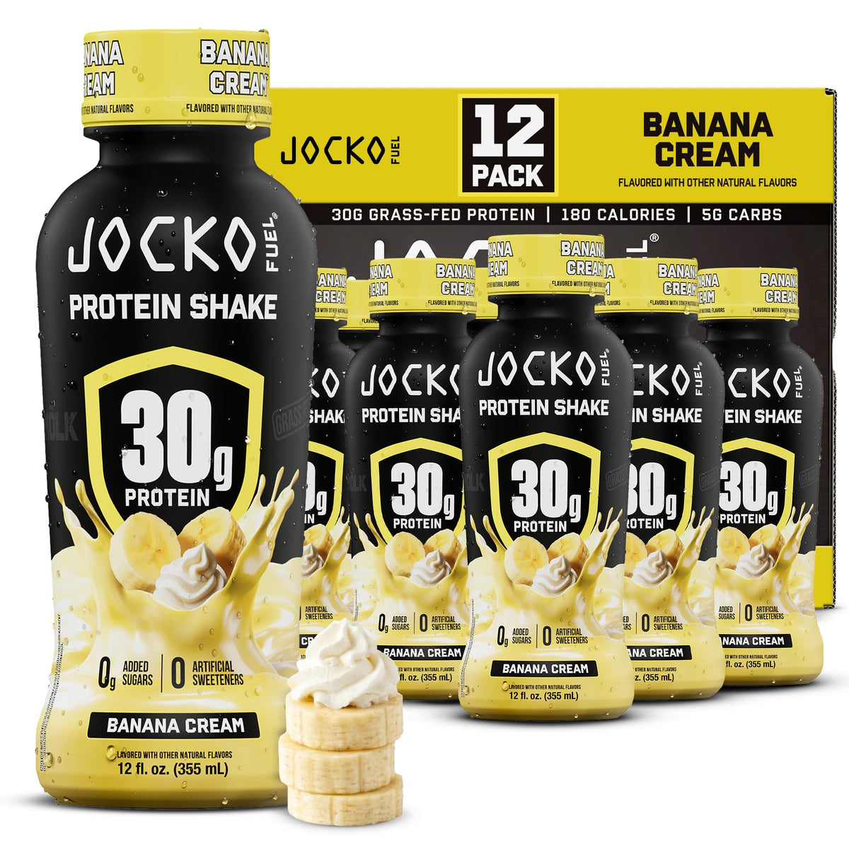 Jocko Mölk frontal del envase que muestra diseño y beneficio listo para beber
