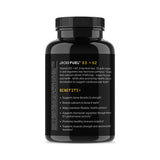 Jocko Fuel envase sostenido en mano para comparar tamaño y porción práctica de uso