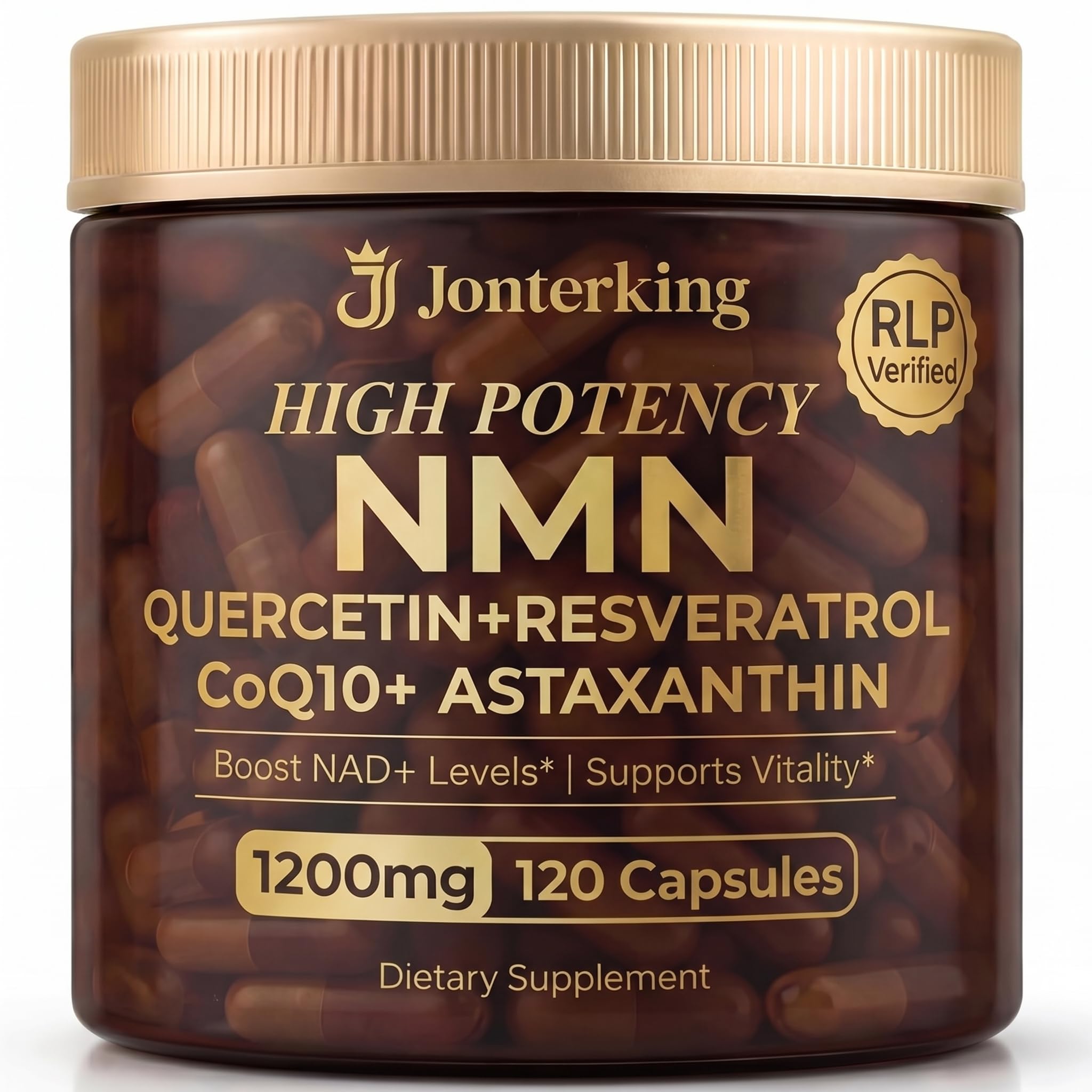 JonterKing frasco frontal mostrando etiqueta clara y beneficios visibles