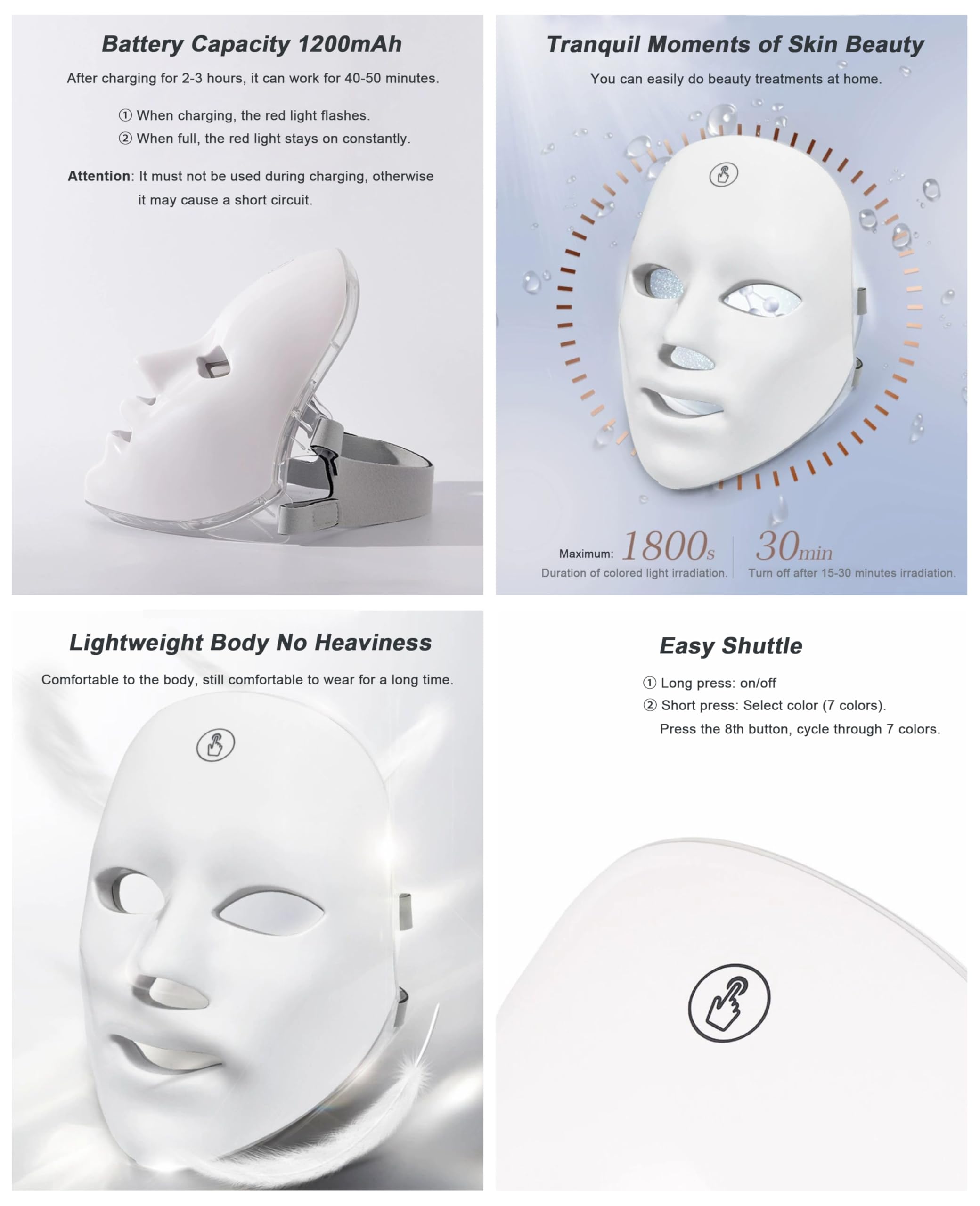 Jooley detalle de silicona flexible para ajuste cómodo en el rostro