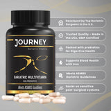 Journey Bariatric Vitamins cápsula en mano para apreciar tamaño y facilidad de ingestión