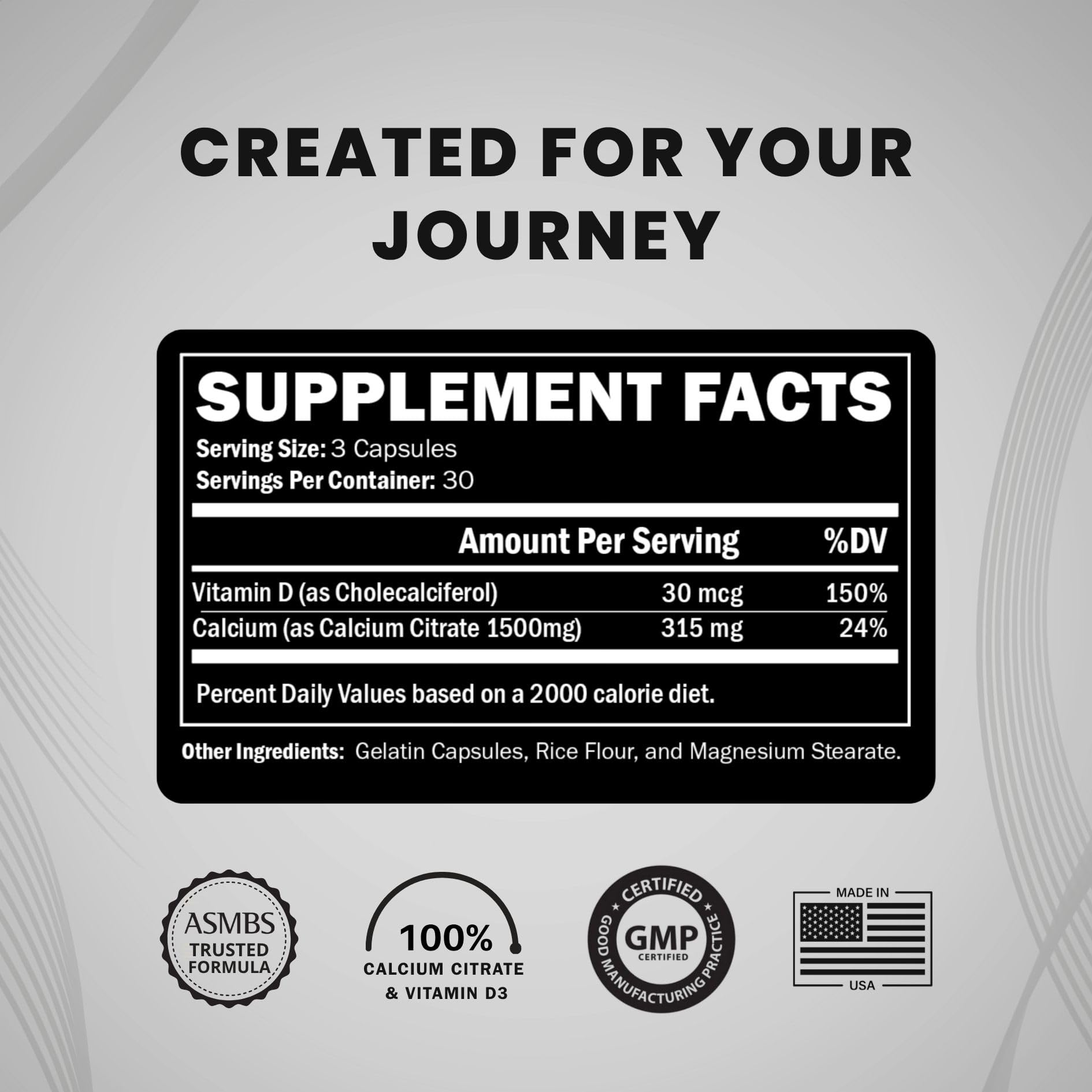 Journey Bariatric cápsulas en mano para comparar tamaño y facilidad