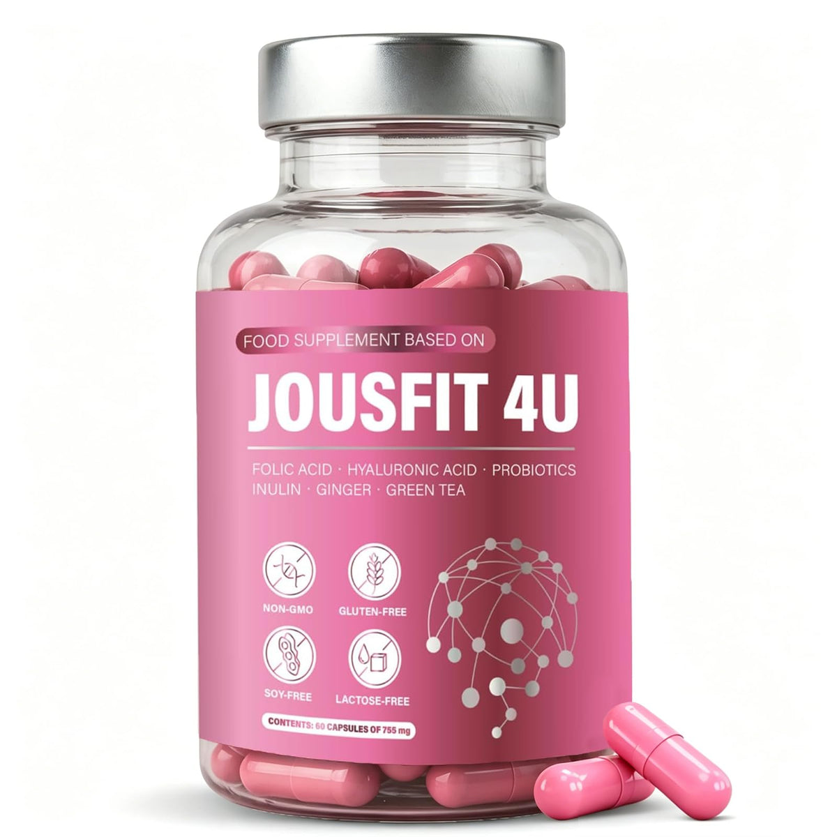 JOUSFIT 4U frente del envase mostrando diseño y cantidad