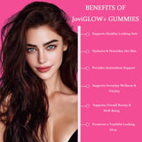 Etiqueta Jovi Glow con información nutricional y lista de ingredientes claramente visible