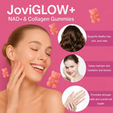 Detalle de la textura de la gominola Jovi Glow que resalta su masticabilidad y sabor natural