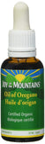 Joy of the Mountains frasco frontal mostrando etiqueta y beneficio de pureza orgánica