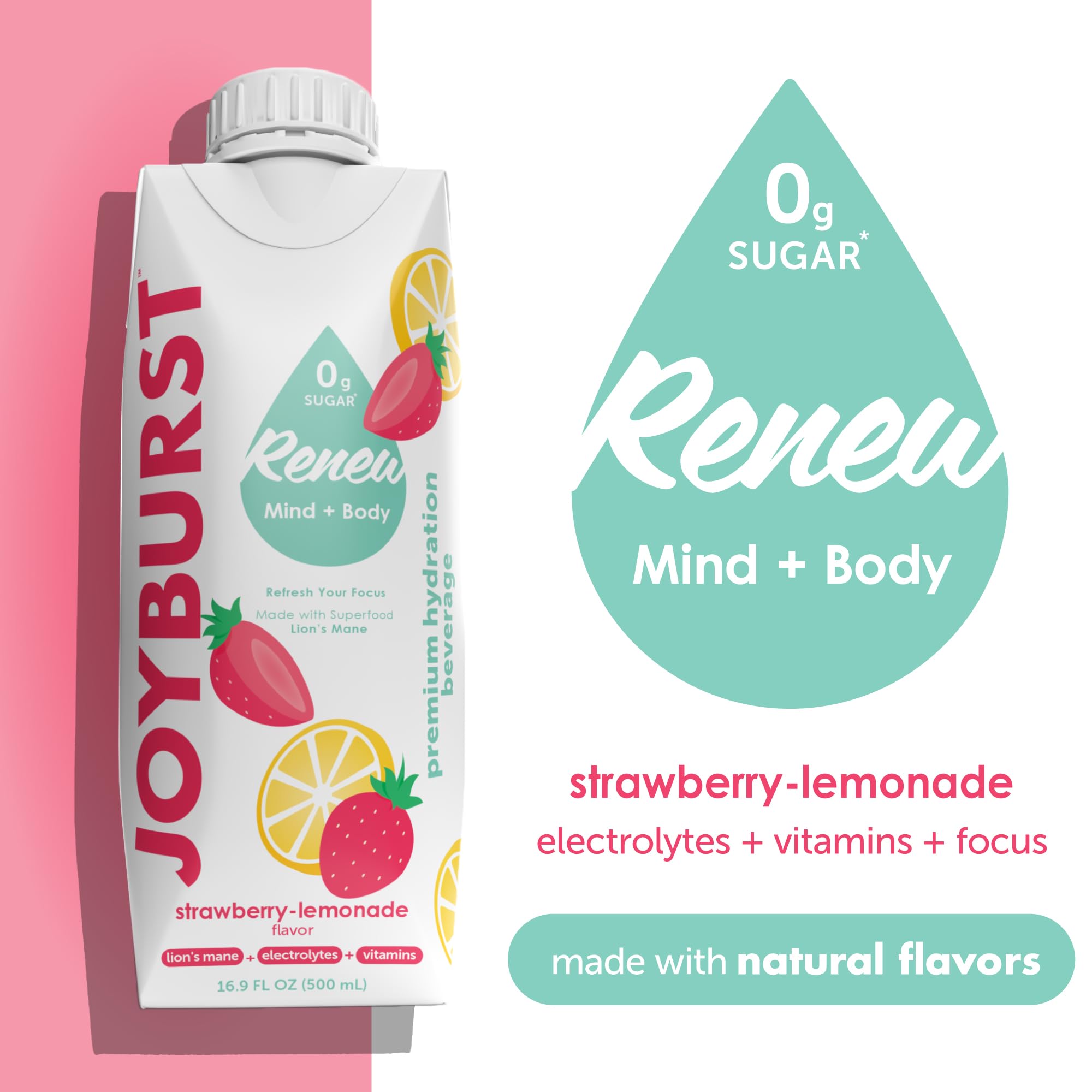 JOYBURST detalle del envase Tetra Pak ecológico y ventaja reducción de residuos