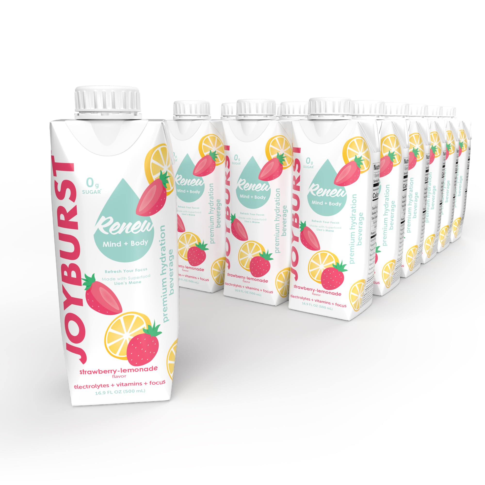 JOYBURST envase en mano para mostrar tamaño práctico y facilidad de transporte