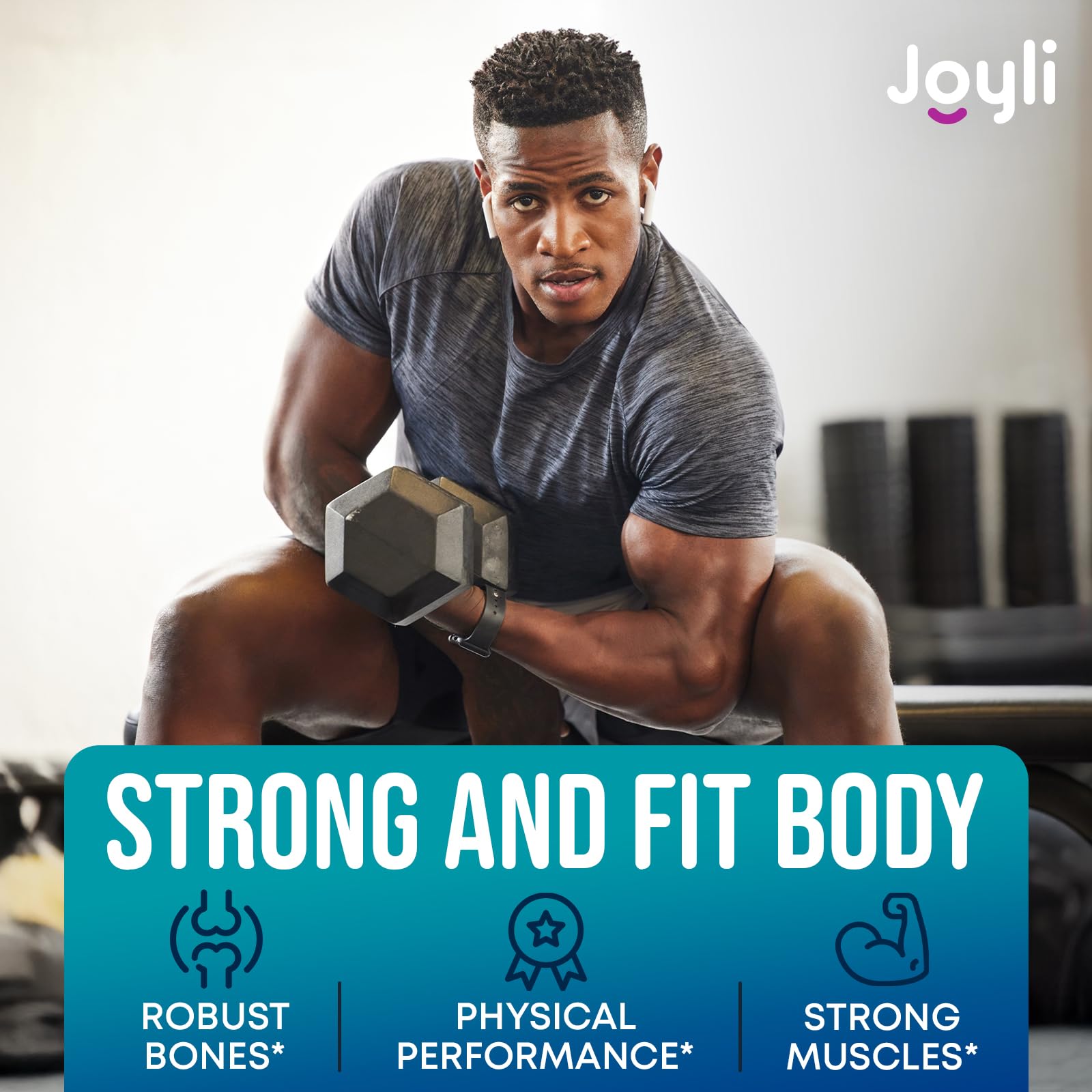 JOYLI Nutrition gominolas en bol tras entrenamiento para recuperación rápida