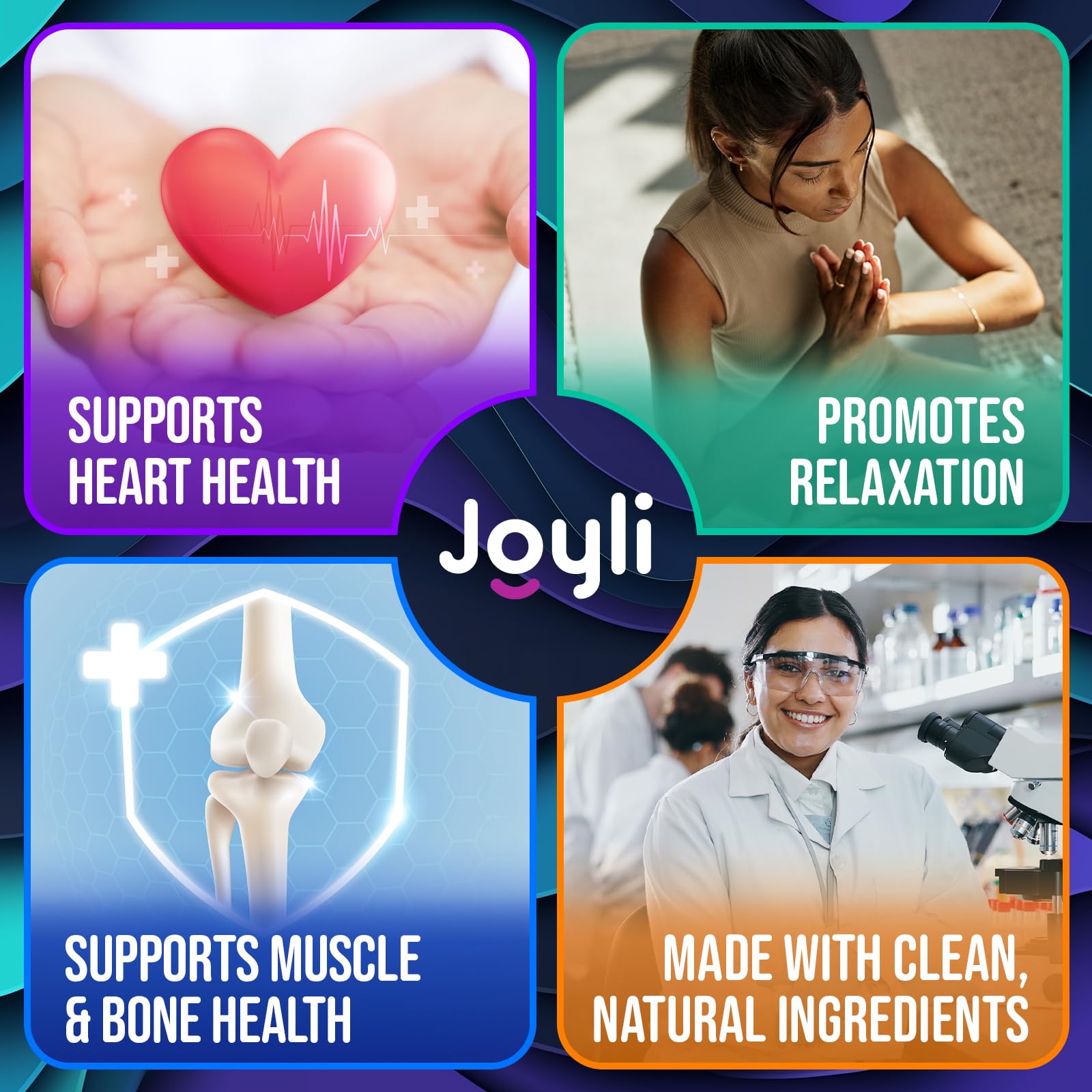 JOYLI Nutrition envase abierto con gominolas para fácil acceso y dosis