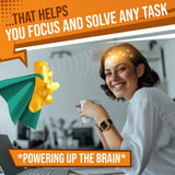 JOYLI Nutrition gomas en escritorio junto a laptop para apoyar concentración y productividad
