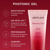 Joylux Photonic Gel textura sedosa en primer plano hidratación visible