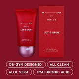 Joylux textura del gel en primer plano, hidratación ligera y sedosa
