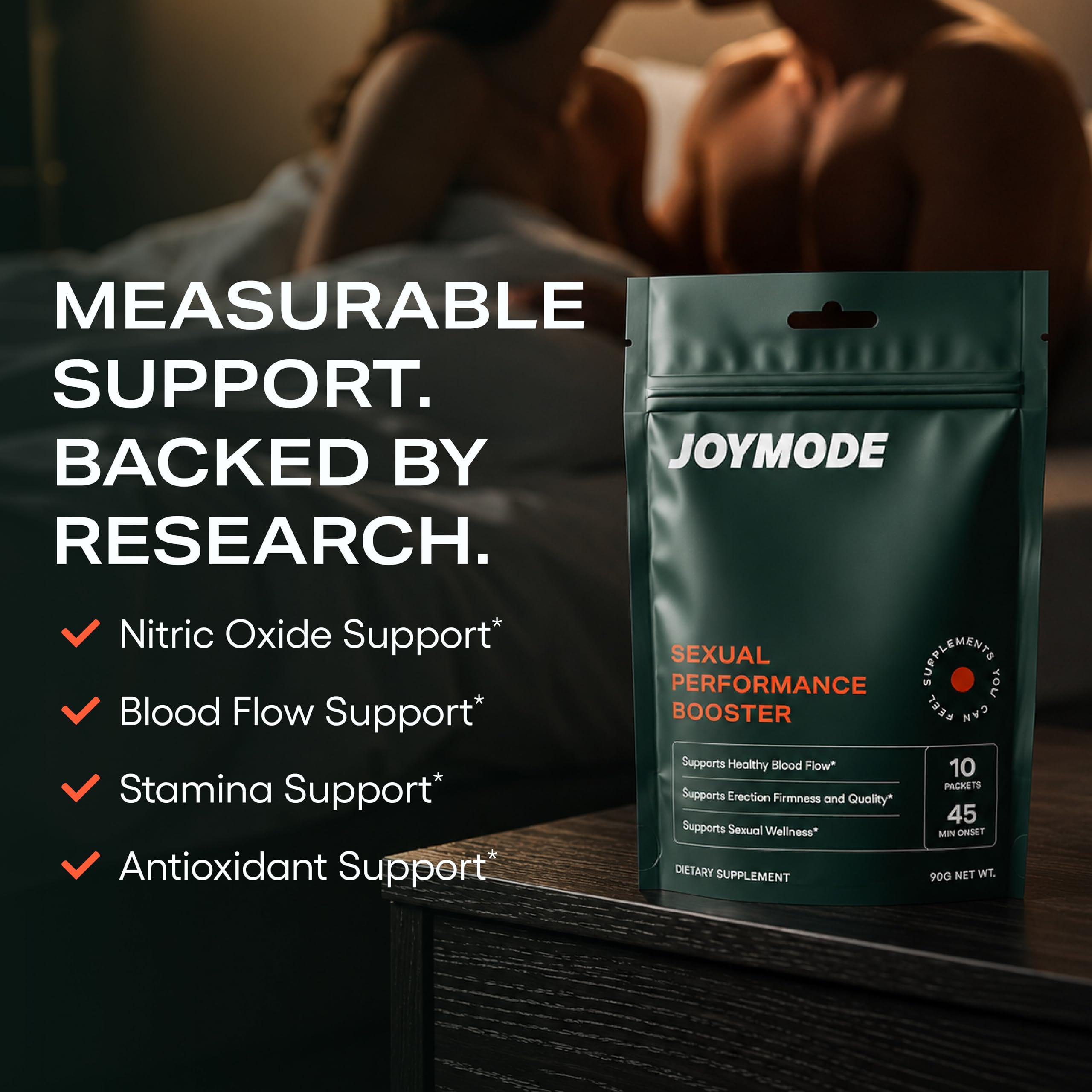 JOYMODE caja abierta mostrando 10 porciones por envase