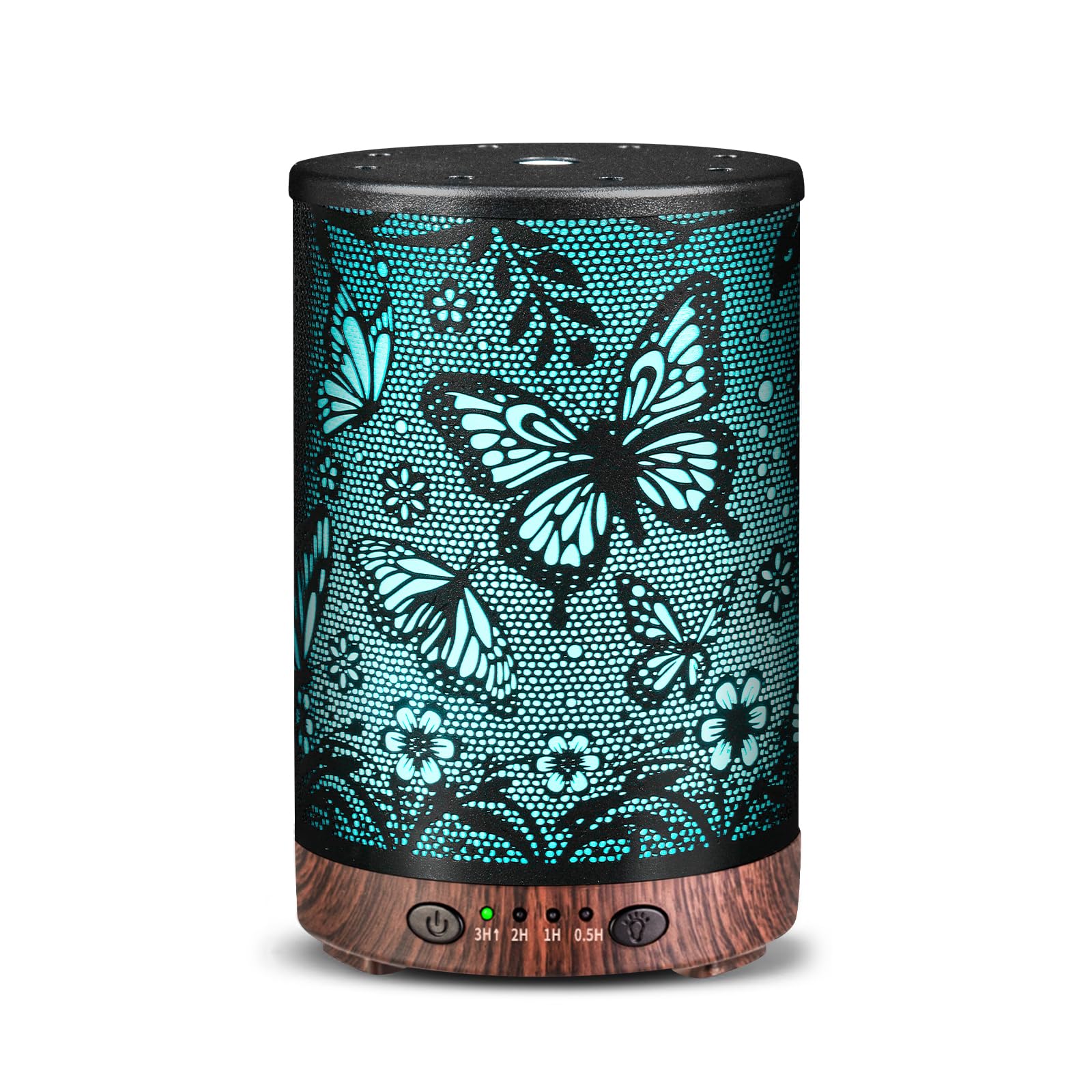 JOYOLO difusor metálico frontal muestra diseño elegante y función aromática