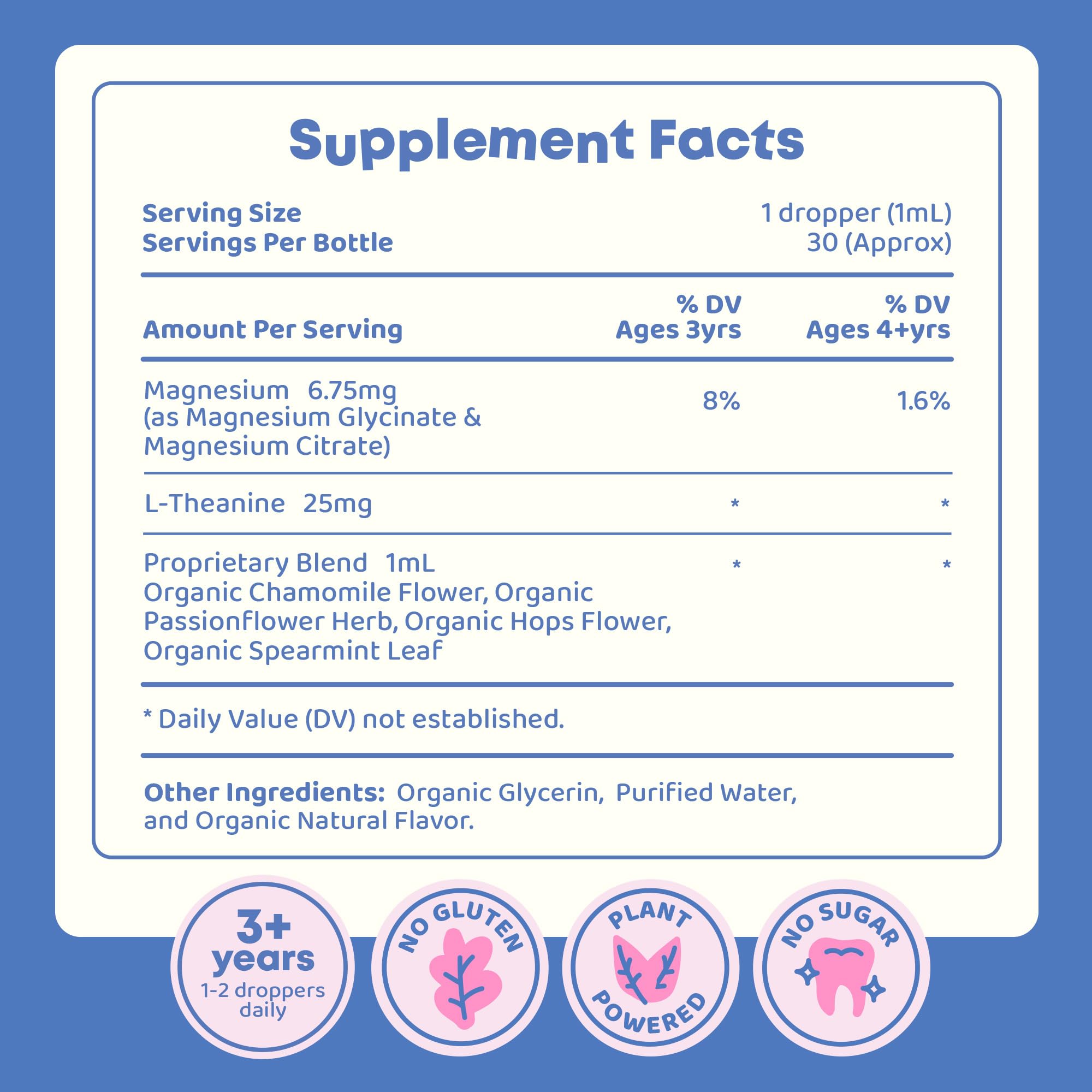 JoySpring etiqueta nutricional legible con ingredientes y sin aditivos