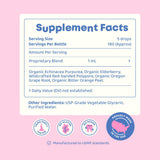 JoySpring con saúco y equinácea destacando ingredientes botánicos naturales