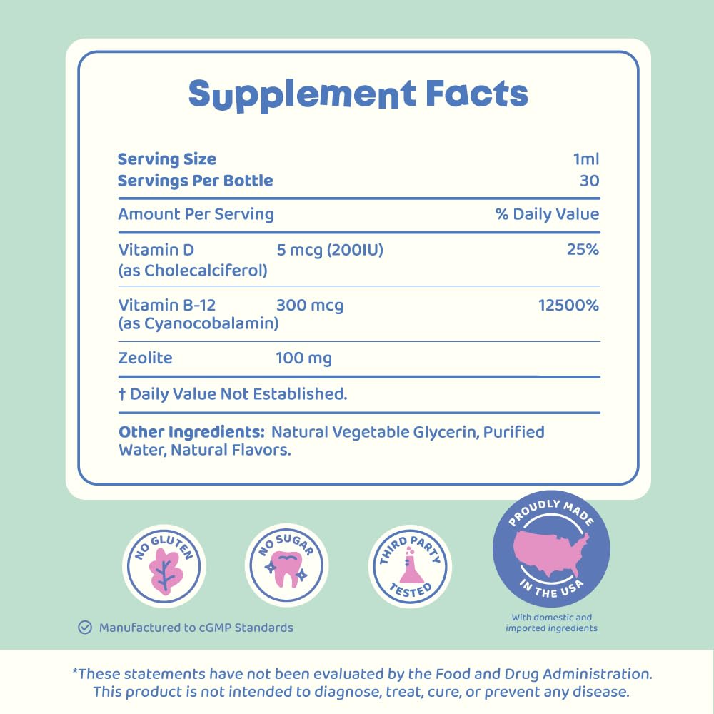 JoySpring DetoxZee pipeta con gota, dosificación exacta sin desperdicio