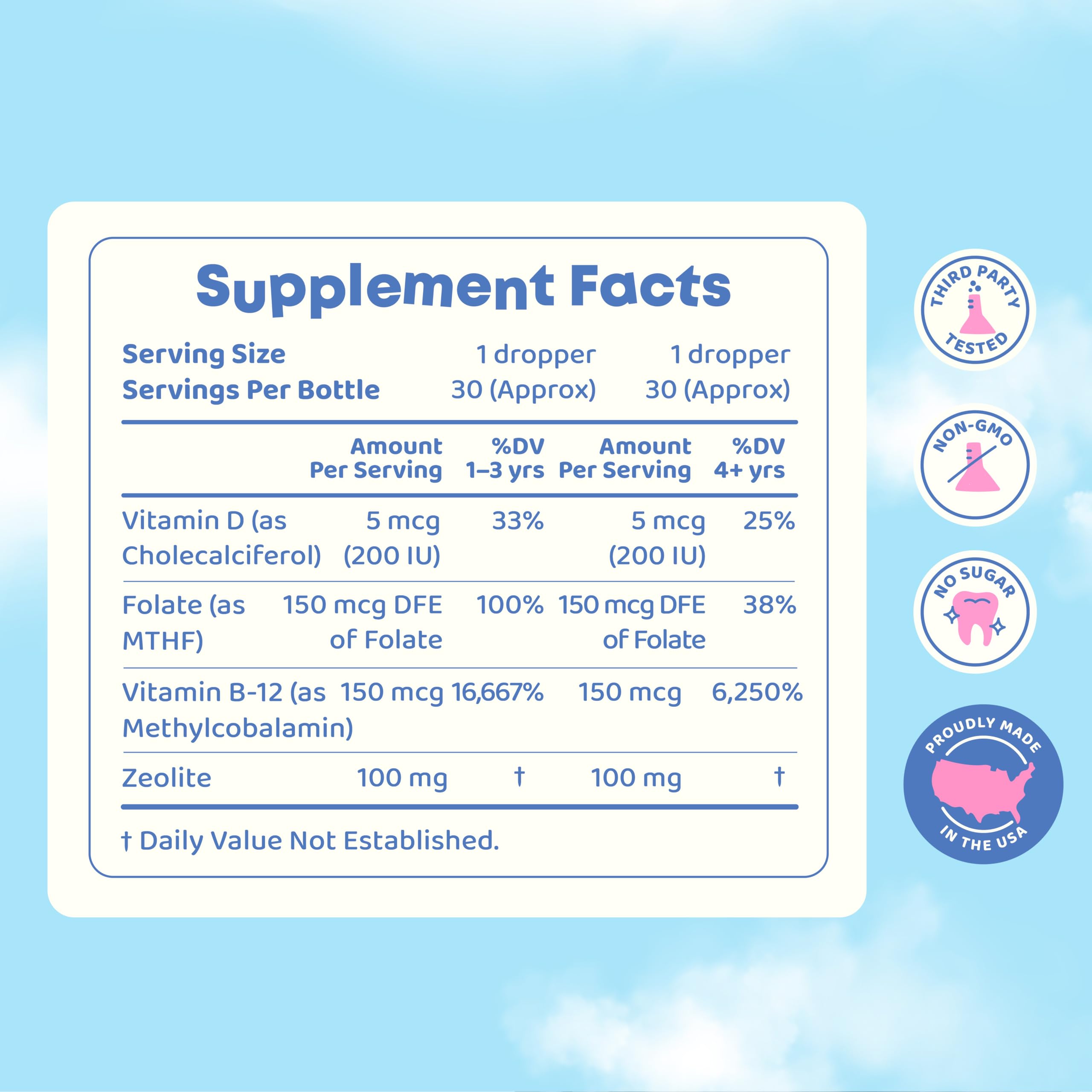 JoySpring LingoLeap lateral del embalaje con información nutricional visible