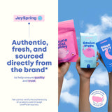 JoySpring escena familiar con niño tomando stick, integración en rutina
