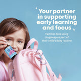 JoySpring botella junto a regla para comparar tamaño real y contenido