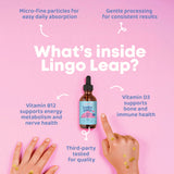 JoySpring detalle de etiqueta con ingredientes clave, claridad y transparencia