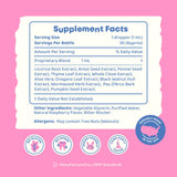 JoySpring etiqueta nutricional y lista de ingredientes legible