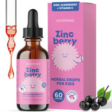 JoySpring frasco ZincBerry frente mostrando etiqueta clara y beneficios
