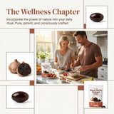 Jqewlg primer plano de textura de ajo negro envejecido y aspecto natural