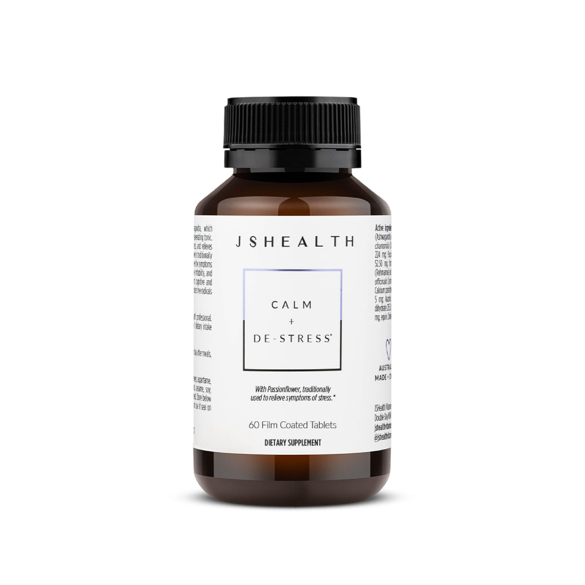 JSHealth frente del empaque mostrando diseño y beneficios claros